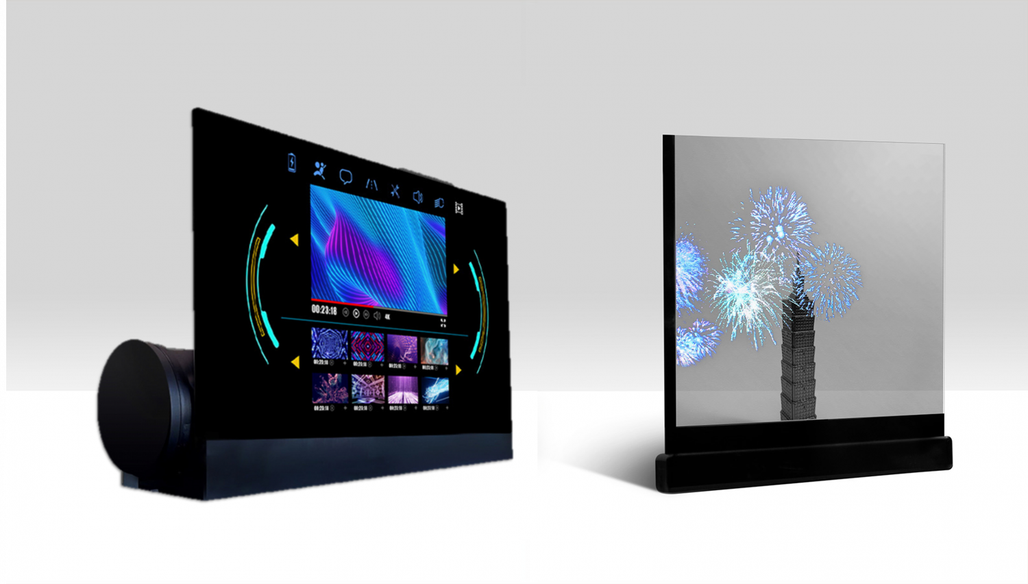 可卷式、折迭性、高透明